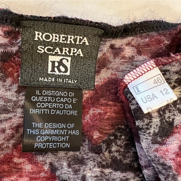 Roberta Scarpa Virgin Wool Mohair Knit Lace Trim Cardigan Fitted Sweater Size 12 - Picture 13 of 16